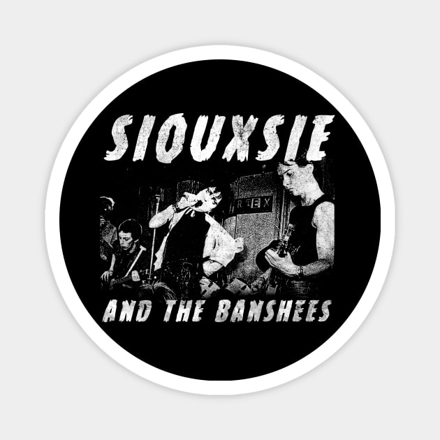 Vintage Distressed Siouxsie and the Banshees | Post Punk Vintage Design Magnet by LilGhostees